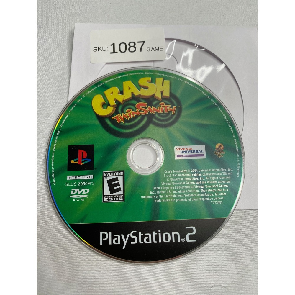 Crash Twinsanity Sony PlayStation 2